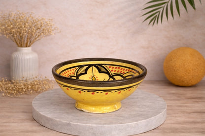 Bol en terre cuite artisanale collection ASTRA, motifs célestes subtils et design minimaliste – Atelier AMAR