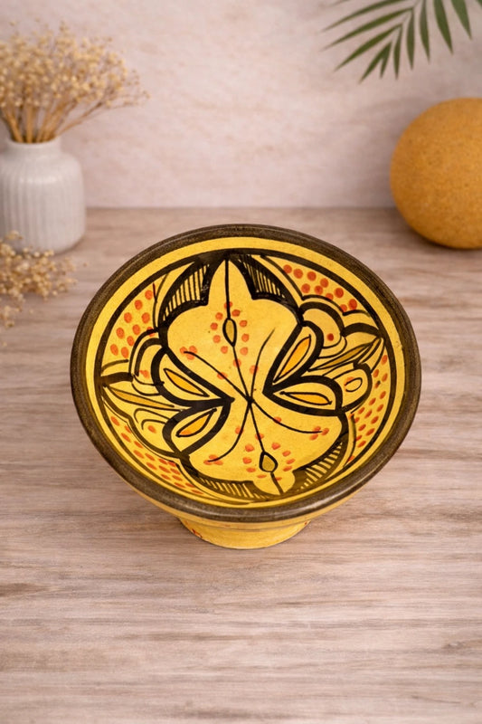 Bol en terre cuite artisanale collection ASTRA, vue de profil mettant en valeur la forme et la texture naturelle – Atelier AMAR